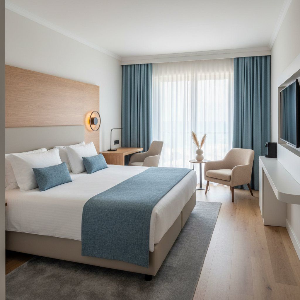 Superior Room at Zixuan Hotel with modern interior and comfortable bedding